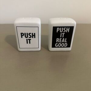 Push It Salt and Pepper Shakers